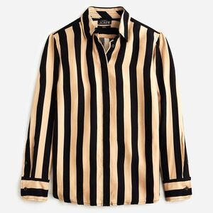 Jcrew long sleeve striped button down blouse NWOT
